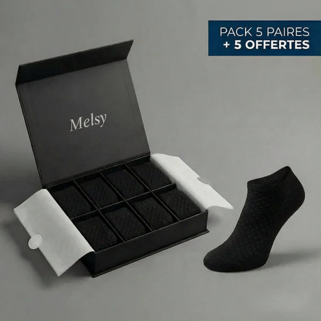 CHAUSSETTES MELSY EN FIBRE DE BAMBOU PREMIUM