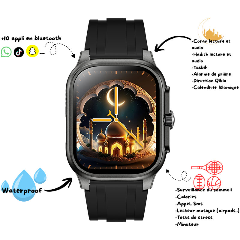 Montre connectée (muslim watch)